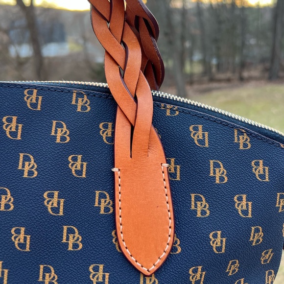 DOONEY AND BOURKE BLAKELY CELESTE SIGNATURE LOGO SATCHEL - Picture 7 of 12